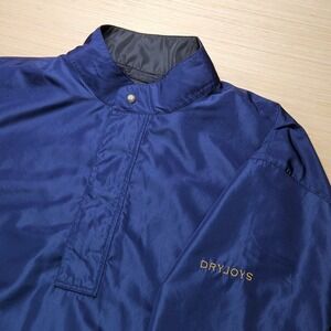 DRYJOYS by FootJoy Golf Pullover Windbreaker Short Sleeve Blue‎ XL